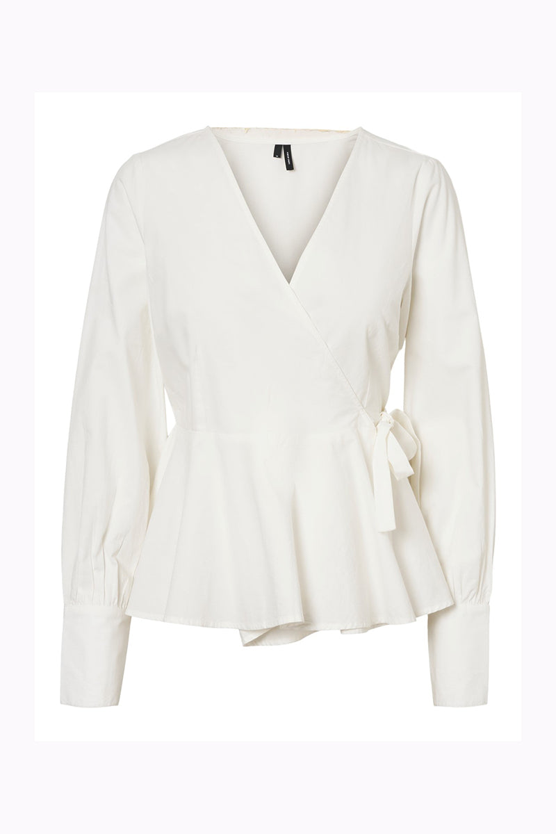 Sarah Woven Wrap Top