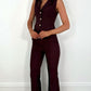 Ciara Tailored Trousers - Plum