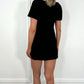 Julie white Bowknot Short Dress - Black