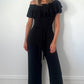 Breda Off The Shoulder Jumpsuit - Black