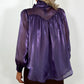 Aoife Bowknot Metallic Shirt - Purple
