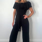 Breda Off The Shoulder Jumpsuit - Black