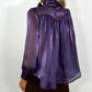 Aoife Bowknot Metallic Shirt - Purple
