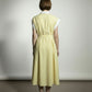 Cynthia Linen Striped Shirt Dress - Yellow
