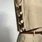 Alice Side Slit Top With Stones Pattern - Taupe