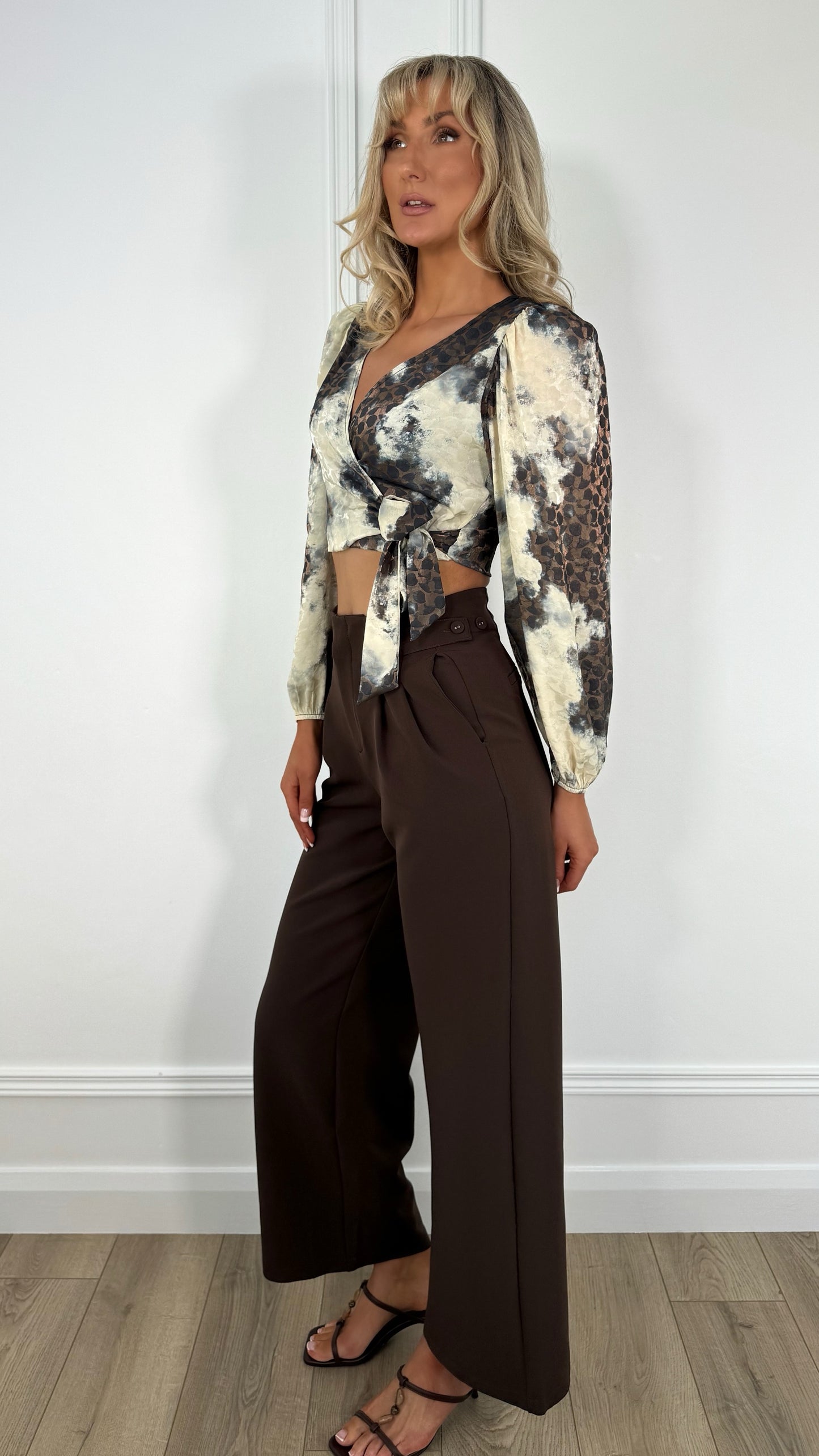 Lunna Tailored Trousers - Brown