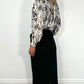 Anne Tailored Maxi Skirt - Black