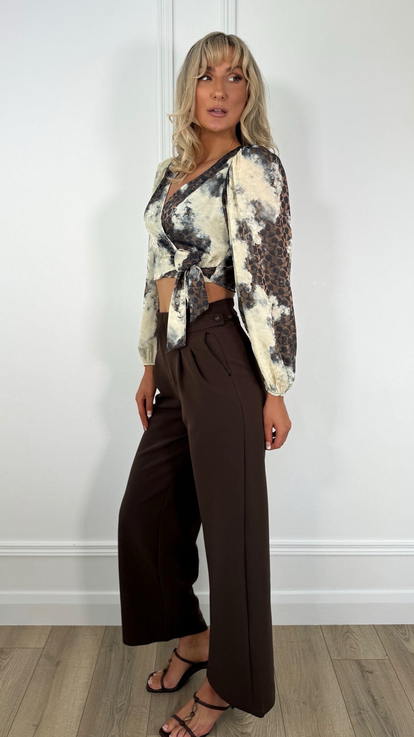 Lunna Tailored Trousers - Brown