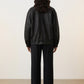 Rhonda Oversized Faux Leather Jacket - Black