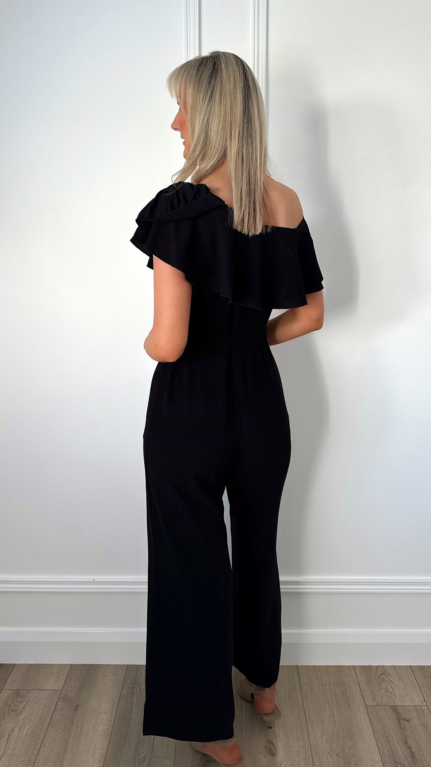 Breda Off The Shoulder Jumpsuit - Black