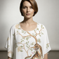 Emma Animal Print Top - White