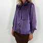 Aoife Bowknot Metallic Shirt - Purple