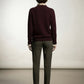Tanya Sweater Knit With Polka Dot Details - Choco Brown