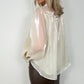 Aoife Bowknot Metallic Shirt - Beige