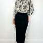 Anne Tailored Maxi Skirt - Black