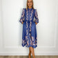 Mary Printed Shirt Dress with Rope Belt