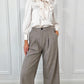 Bia Check Tailored Wide Trousers