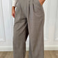 Bia Check Tailored Wide Trousers