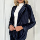 Velvet Blazer in Navy