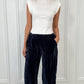 Velvet Trousers in Navy