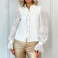 Lynda Embroidered Button Down Shirt - White