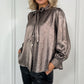 Lorna Bowknot Metallic Shirt - Bronze