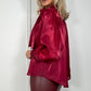Aoife Bowknot Metallic Shirt - Red