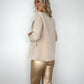 Donna Sequin Collar Blazer - Gold