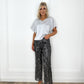 Sequin Trousers - Black and Silver