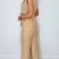 Ava Tailored Trousers with Pockets - Camel