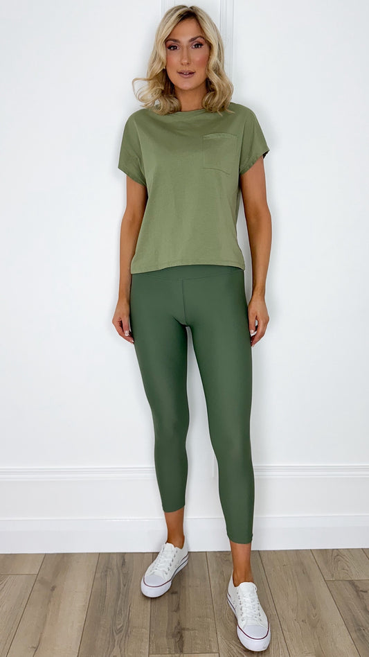 Vivian Sports Leggings - Green