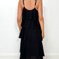 Rita Multi Layered Ruffle Dress - Black