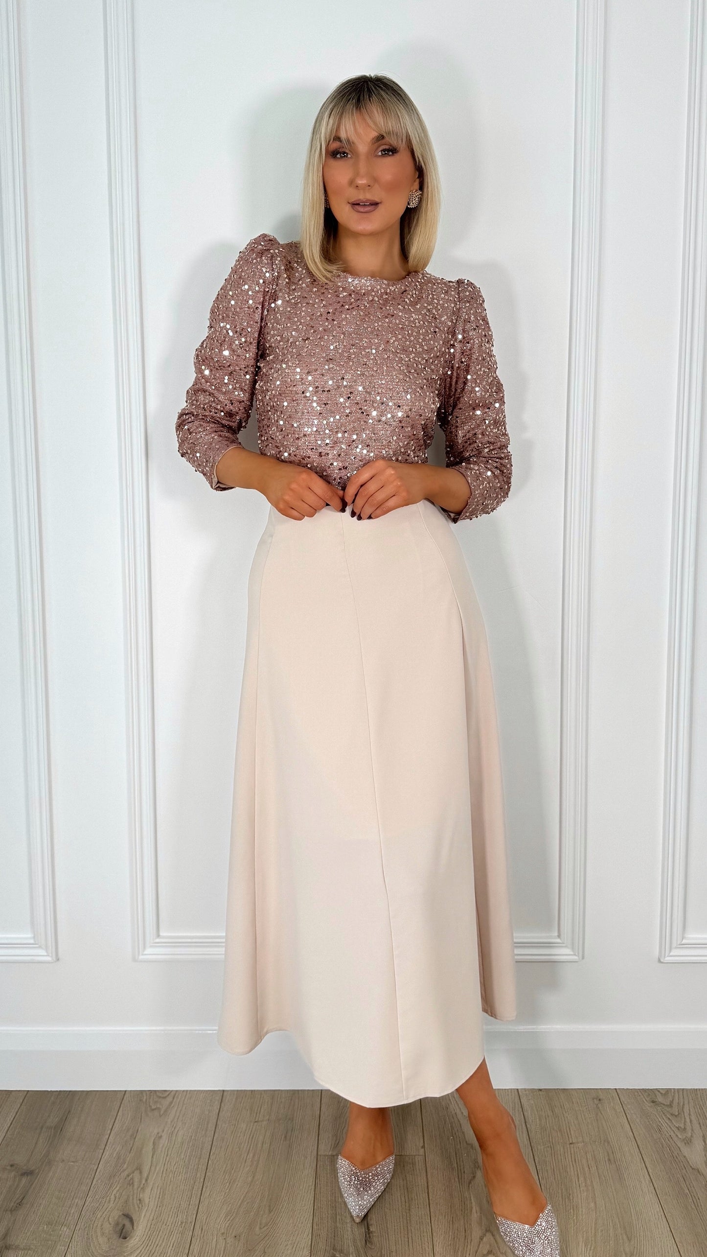 Jo Jo Maxi Skirt - Beige