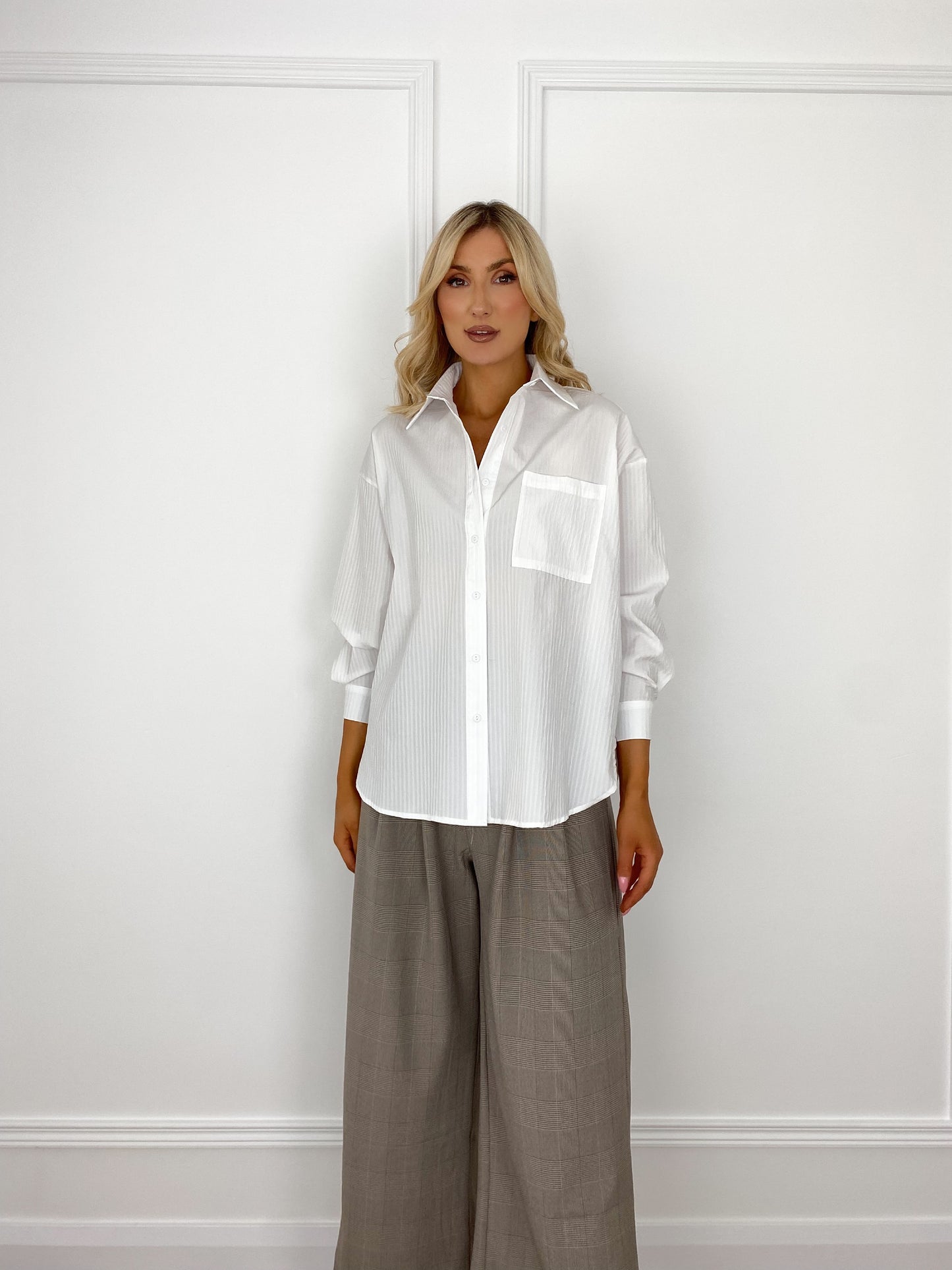 Monica Oversized Shirt - White