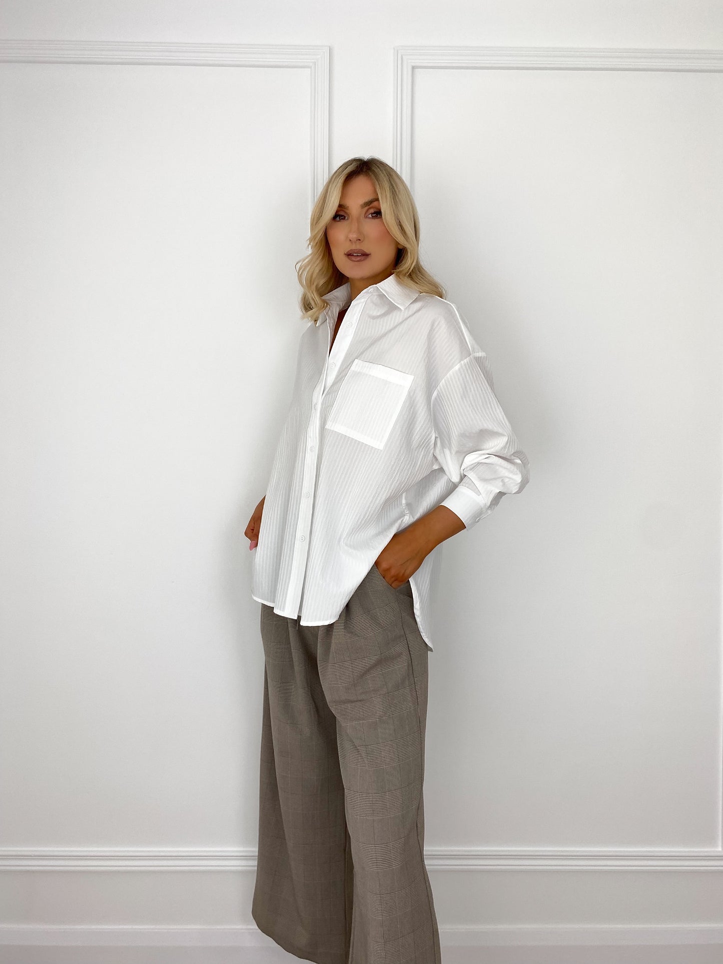 Monica Oversized Shirt - White