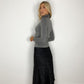 Lola Pattern Midi Skirt - Black