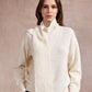 Sharon Knitted Scarf Jumper - Beige