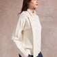 Sharon Knitted Scarf Jumper - Beige