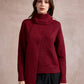 Sharon Knitted Scarf Jumper - Red