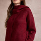 Sharon Knitted Scarf Jumper - Red