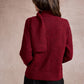 Sharon Knitted Scarf Jumper - Red