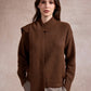 Sharon Knitted Scarf Jumper - Chocolate