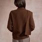 Sharon Knitted Scarf Jumper - Chocolate