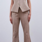 Norma Tailored Flare Trousers - Taupe