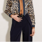 Silvia Tailored Belted Trousers - Navy