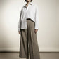Mindy Tailored Stripped Cropped Trousers - Beige