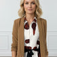 Jane Ruched Sleeve Blazer - Light Brown