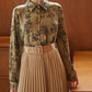 Val Printed Shirt - Khaki