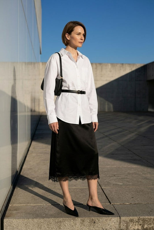 Moira Lace Skirt - Black