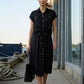 Linda Shirt Dress - Black
